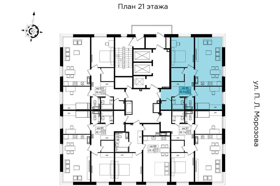 квартира г Хабаровск р-н Индустриальный Строитель м-н, городской округ Хабаровск фото 2