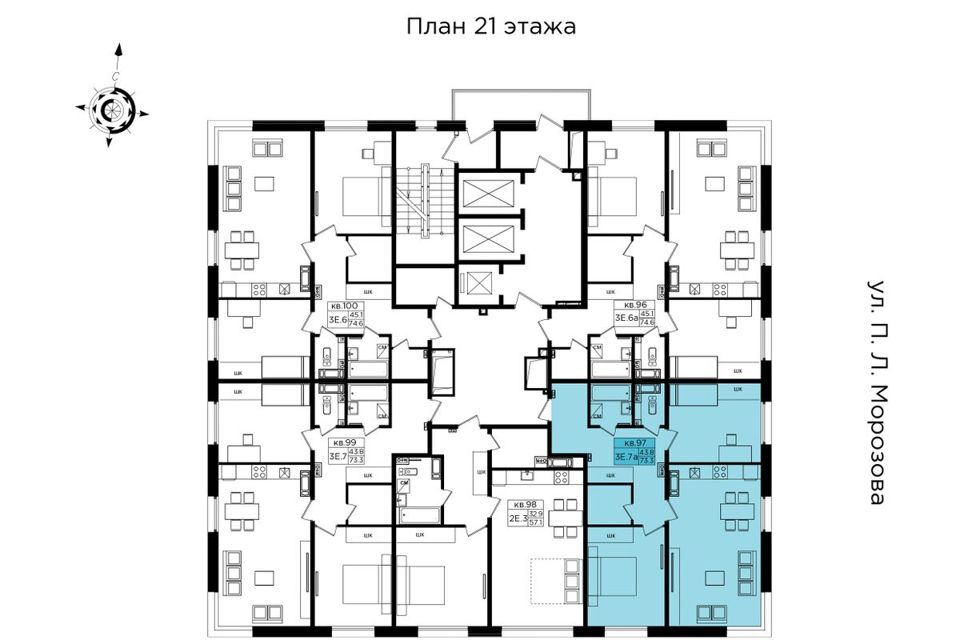 квартира г Хабаровск р-н Индустриальный Строитель м-н, городской округ Хабаровск фото 2