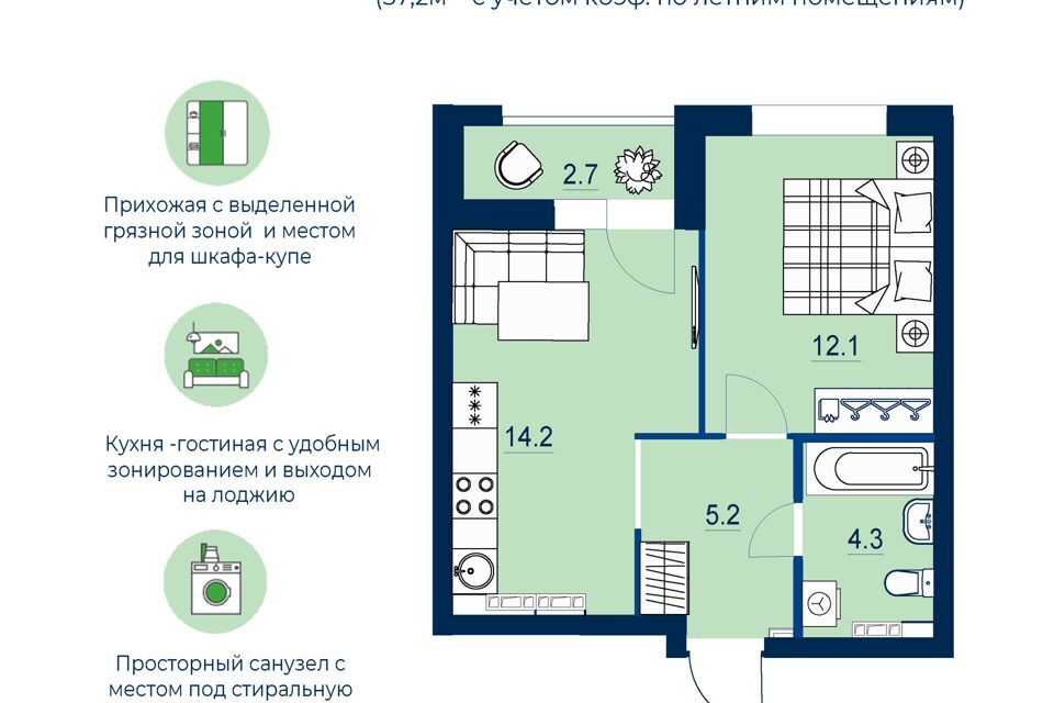 квартира г Екатеринбург р-н Железнодорожный ул Пехотинцев 2а/1 Екатеринбург городской округ фото 1