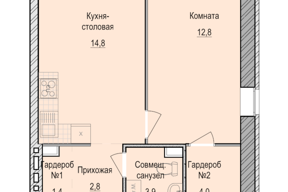 квартира г Ижевск улица Архитектора Сергея Макарова, 1/1, Завьяловский район фото 1