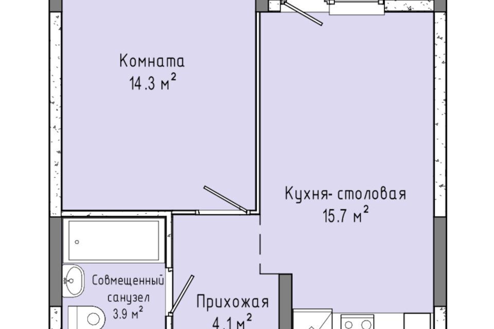 квартира г Ижевск р-н Индустриальный ул Бабушкина 7 городской округ Ижевск фото 1