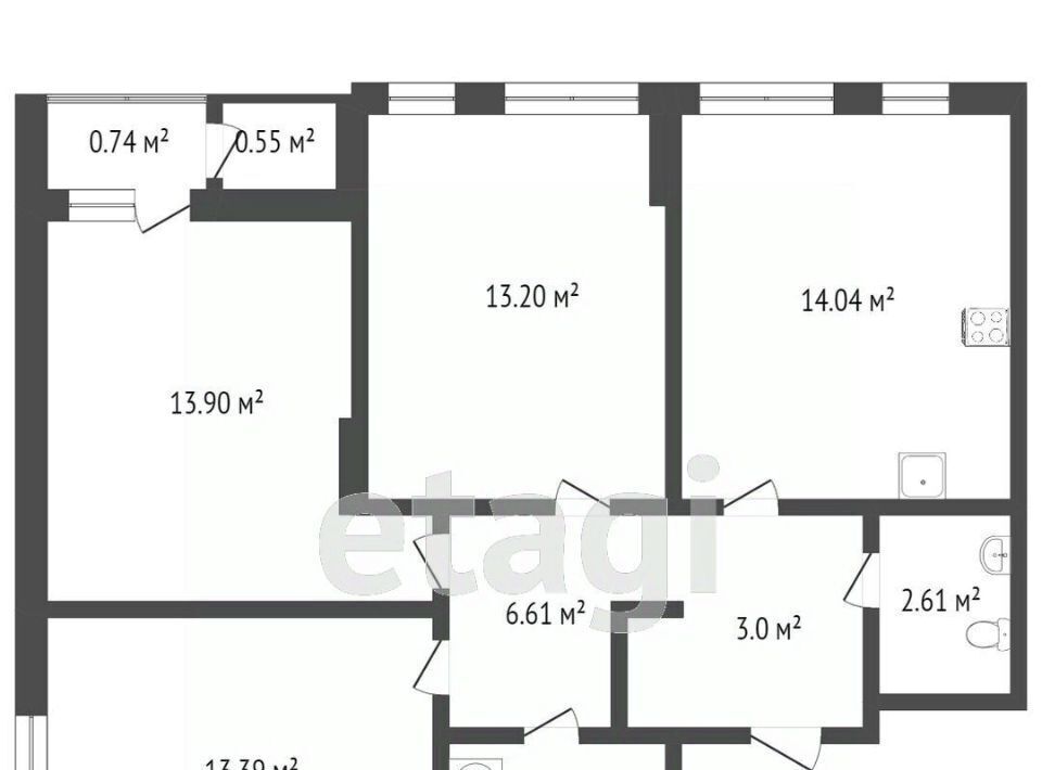 квартира г Ярославль р-н Фрунзенский ул Академика Колмогорова 22 фото 10