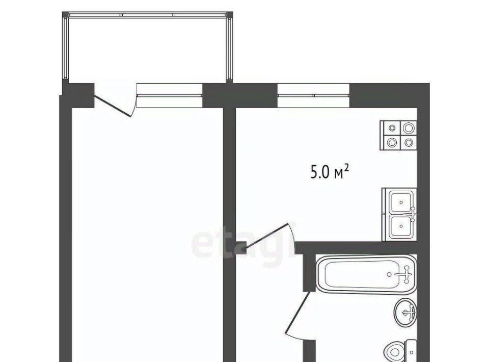 квартира г Лыткарино Томилино, 5-й мкр, 1-й кв-л, 12 фото 2