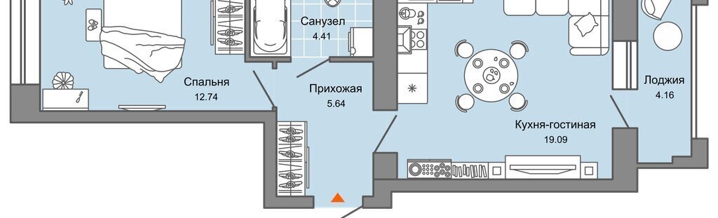 квартира г Ульяновск р-н Засвияжский ЖК «Город новаторов» жилой комплекс Город Новаторов, 2 фото 1