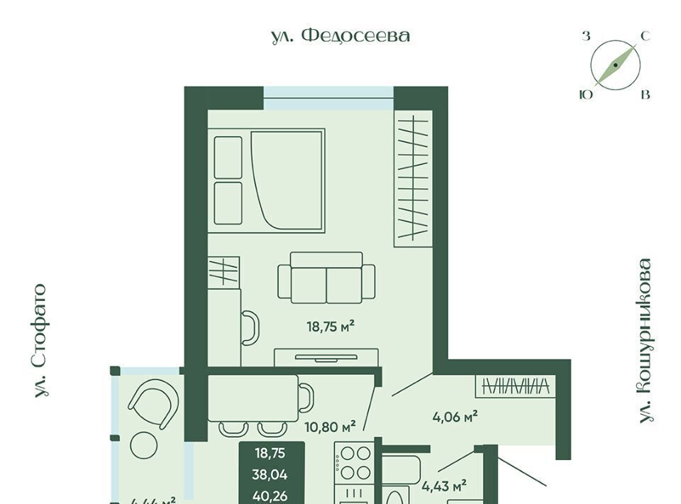 квартира г Новосибирск Золотая Нива фото 1