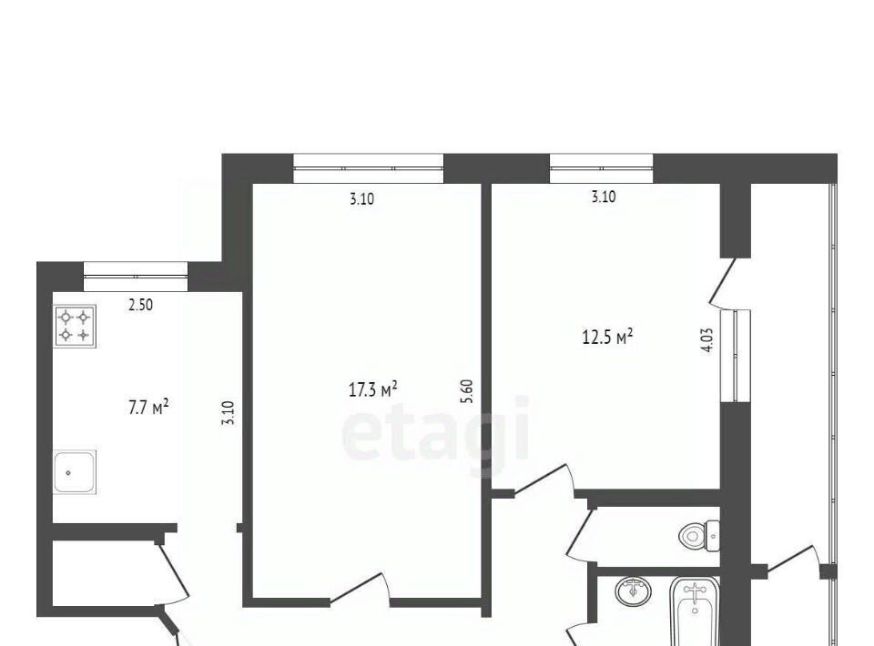 квартира г Челябинск р-н Калининский ул Шенкурская 3 фото 14