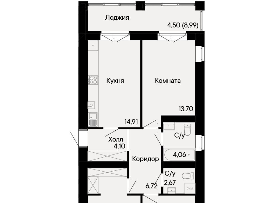 квартира г Ростов-на-Дону р-н Октябрьский ЖК Курортный квартал "Ривьера" Ривьера жилой квартал фото 1