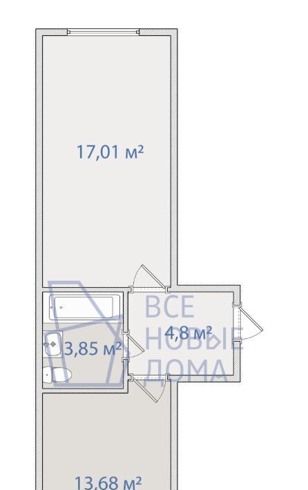 квартира г Новосибирск р-н Заельцовский Заельцовская ул Лобачевского 73 ЖК «Начало мая» фото 36