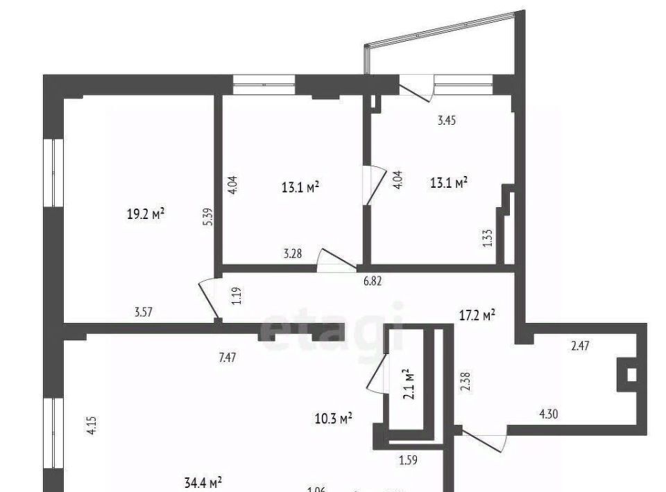 квартира г Тюмень р-н Центральный проезд Заречный 39к/1 ЖК «Ривьера» Центральный административный округ фото 2