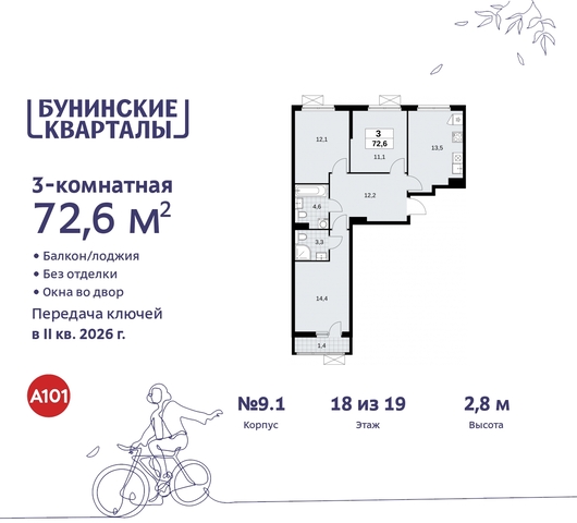 ЖК Бунинские Кварталы метро Улица Горчакова метро Коммунарка пр-кт Куприна 2 Сосенское, Ольховая, Бунинская аллея фото