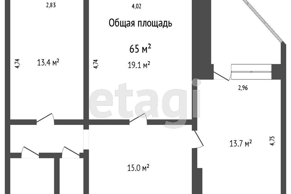 квартира г Томск р-н Ленинский Каштак пр-кт Мира 13/3 Томский район фото 9