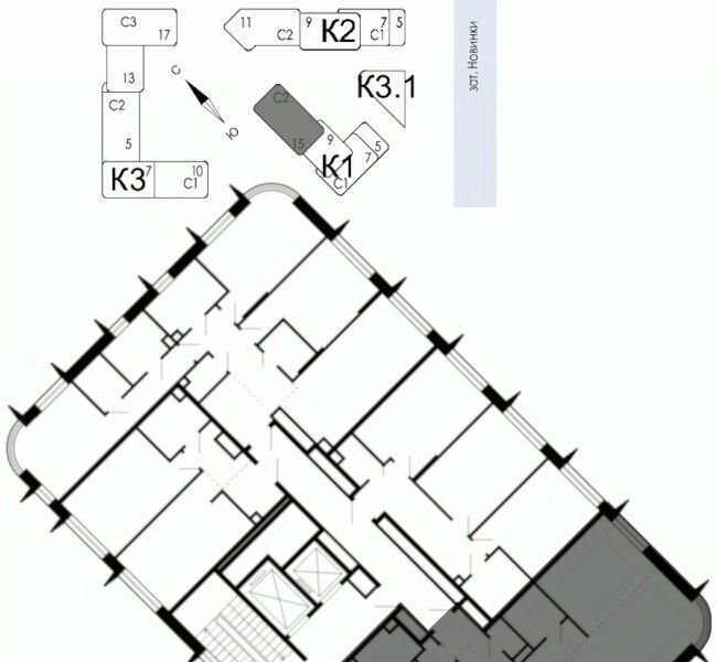 квартира г Москва метро ЗИЛ ЖК Шагал 2-я оч., к 1. 2 фото 2