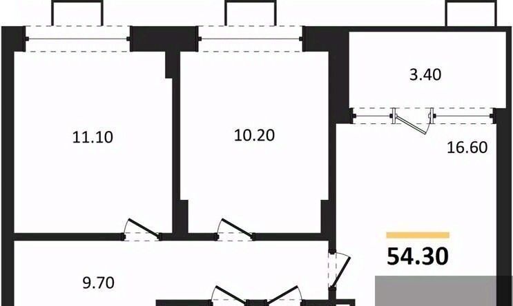 квартира г Воронеж р-н Железнодорожный ул Остужева 52/5 ЖК «Ключи CLUB» фото 1