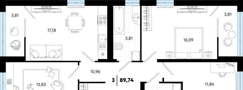 квартира г Тюмень р-н Ленинский ул Газопромысловая 1к/2 фото 1