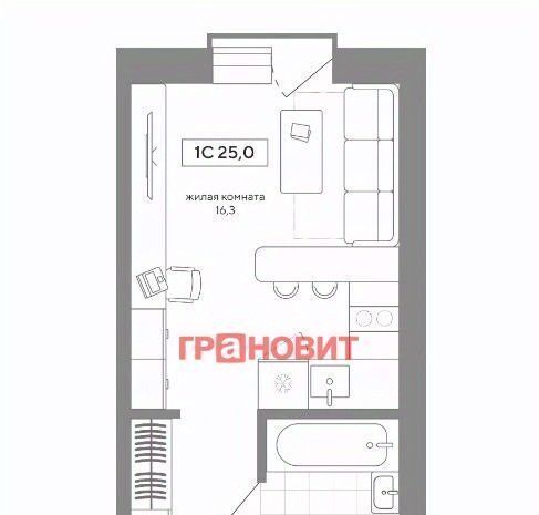 квартира р-н Новосибирский п Садовый Станционный сельсовет, Заельцовская, ул. Спортивная, 36/2 фото 2