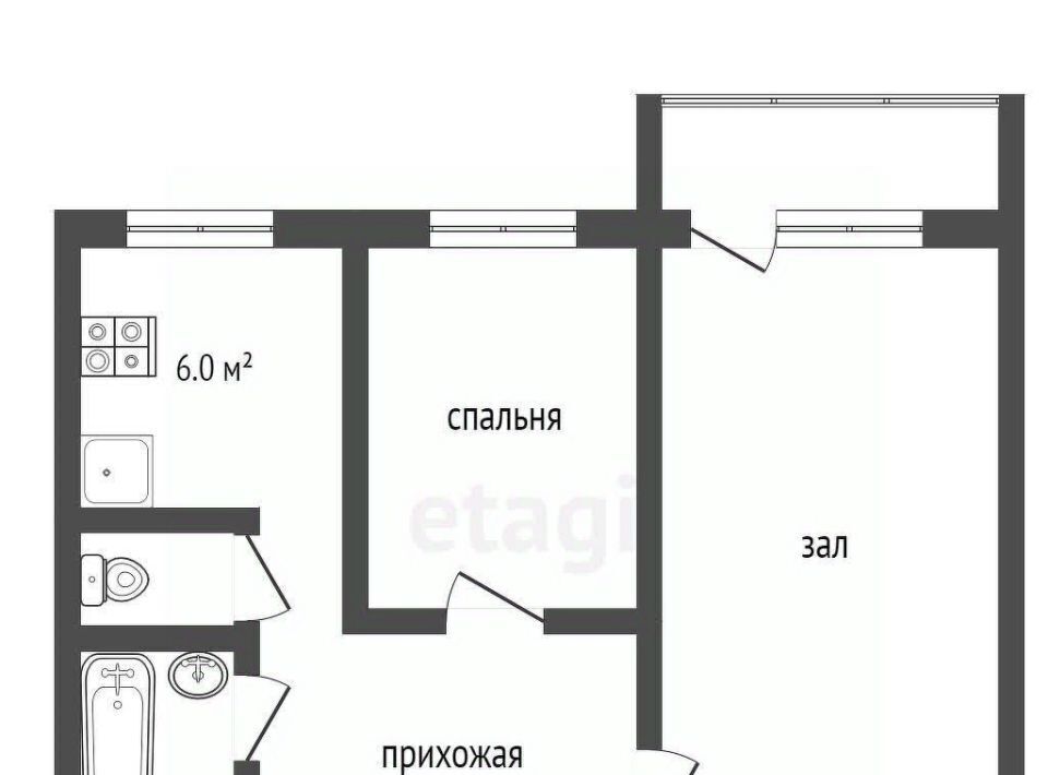 квартира г Выкса мкр Центральный 10а фото 19