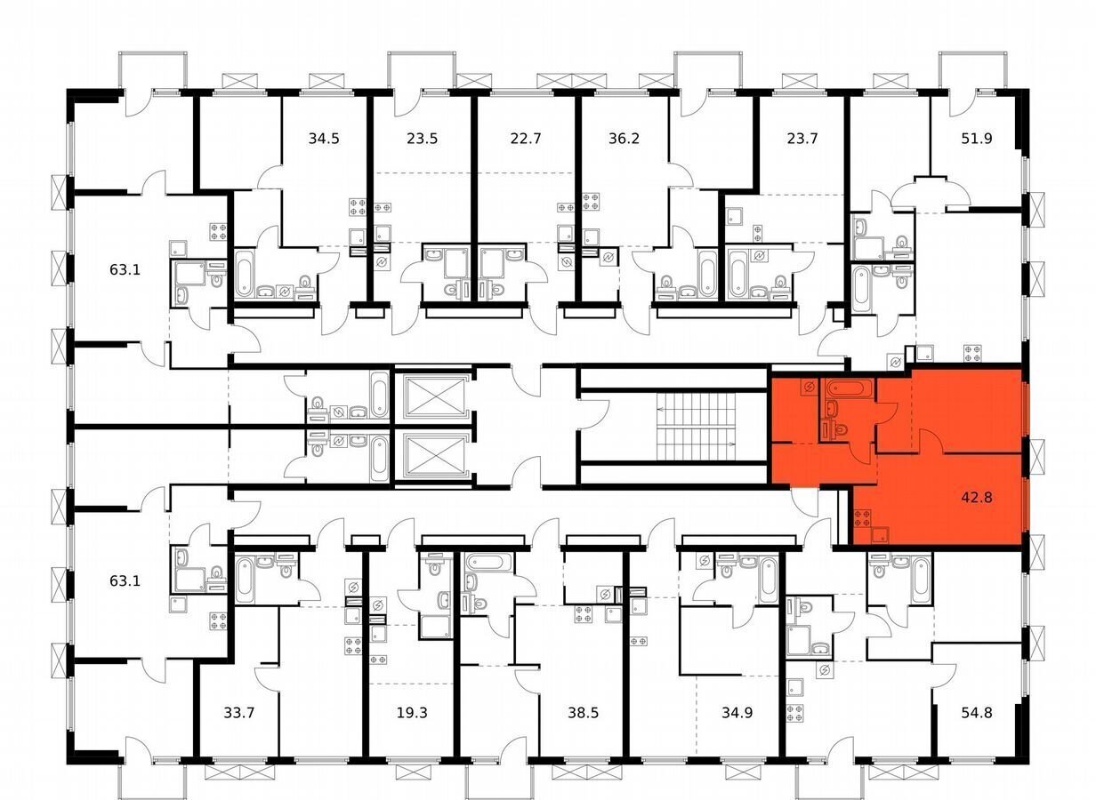 квартира р-н Кстовский д Ржавка корп. 5, Нижний Новгород фото 2