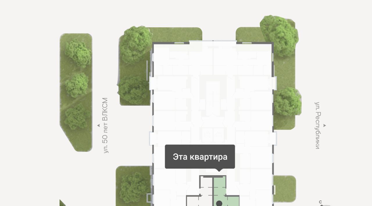 квартира г Тюмень р-н Ленинский ул Республики 204к/15 Ленинский административный округ фото 2