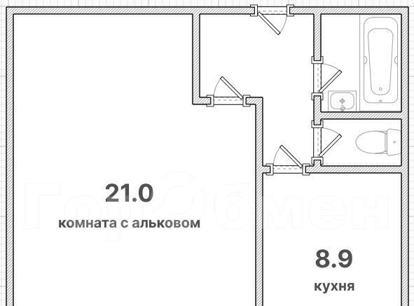 квартира г Москва метро Люблино 5-й кв-л, 20 фото 1