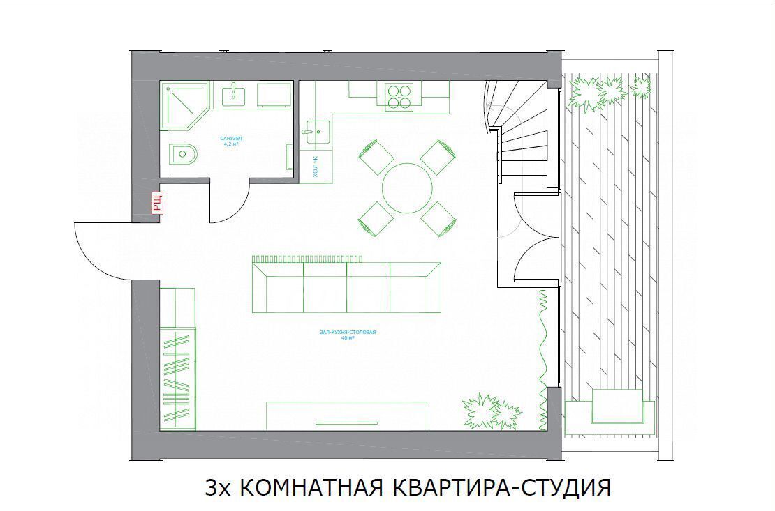 квартира г Барнаул р-н Центральный пр-кт Комсомольский 80е фото 25