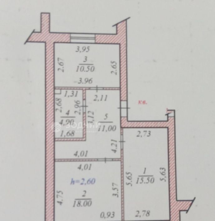 квартира г Чебоксары р-н Московский бул. Анатолия Миттова, 10К 1 фото 16