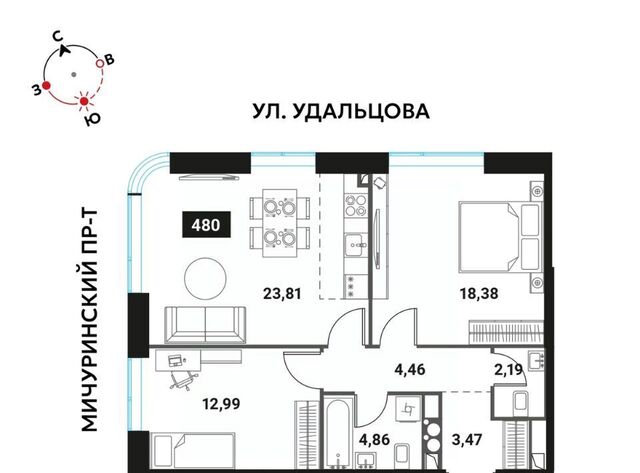 метро Проспект Вернадского ЖК «Инноватор» к Б фото