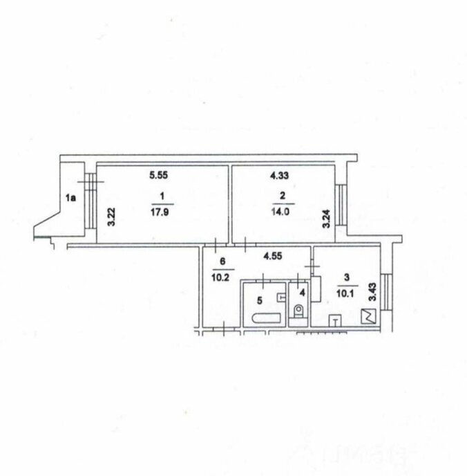 квартира г Москва метро Крылатское б-р Осенний 20к/1 фото 4