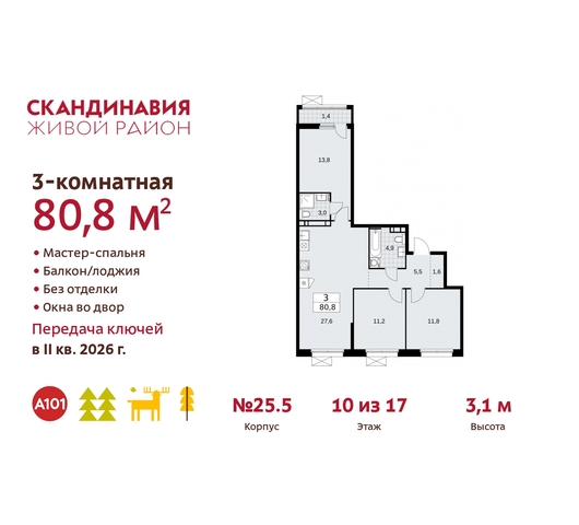 жилой район «Скандинавия» б-р Скандинавский 25/5 Сосенское, Бутово фото