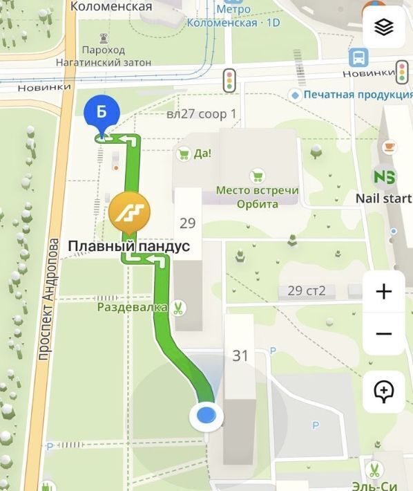 квартира г Москва метро Коломенская пр-кт Андропова 31 муниципальный округ Нагатинский Затон фото 17