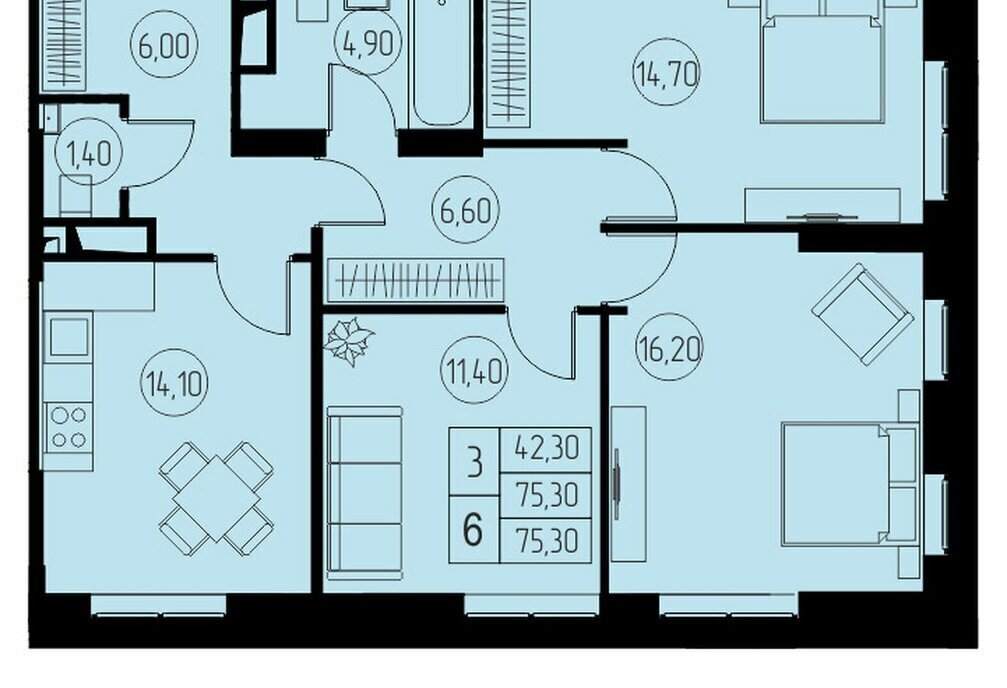 квартира г Пушкино микрорайон Инессы Арманд ЖК 31 квартал фото 1