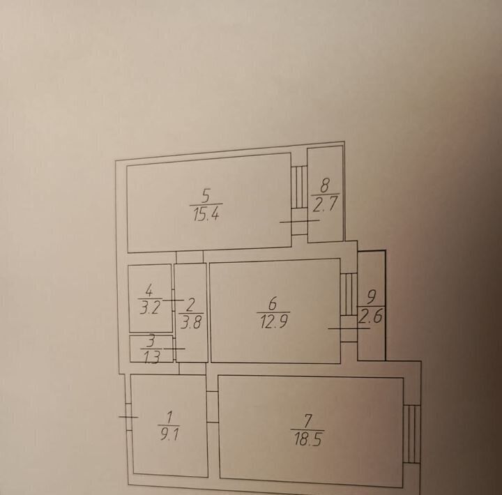 квартира г Саратов р-н Кировский ул им Разина С.Т. 54 фото 2