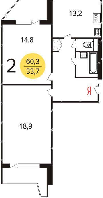 квартира г Москва метро Профсоюзная ул Новочерёмушкинская 49к/1 фото 10