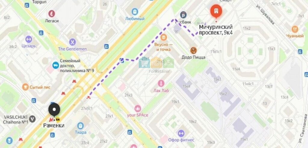 свободного назначения г Москва метро Ломоносовский проспект пр-кт Мичуринский 9к/4 муниципальный округ Раменки фото 10