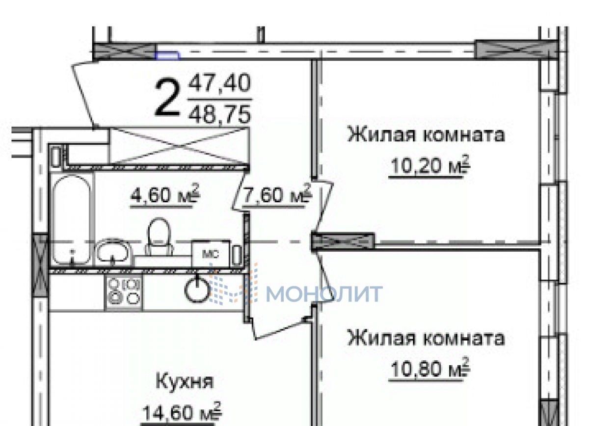 квартира г Нижний Новгород Парк культуры ул Красноуральская 4 фото 1