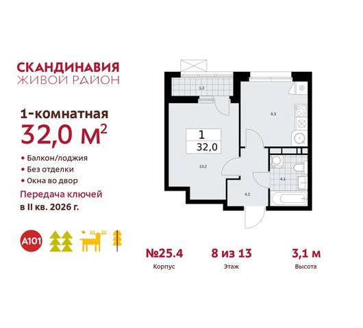 жилой район «Скандинавия» б-р Скандинавский 25/4 Сосенское, Бутово фото