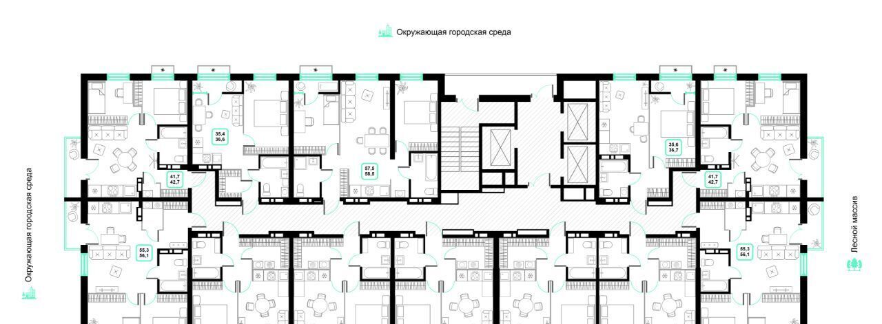 квартира г Владивосток р-н Ленинский ул Нейбута 137с/1 с ЖК «Домуглом» фото 6