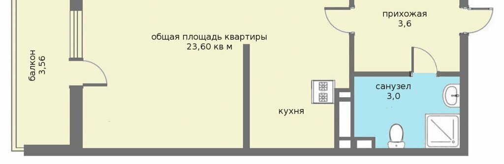 квартира г Санкт-Петербург метро Комендантский Проспект аллея Арцеуловская 23к/1 округ Коломяги фото 3