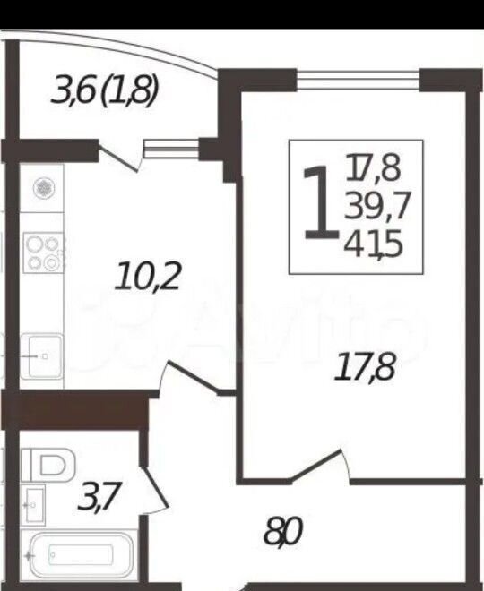 квартира г Краснодар р-н Карасунский ул им. Валерия Гассия 4/7к 2 фото 1