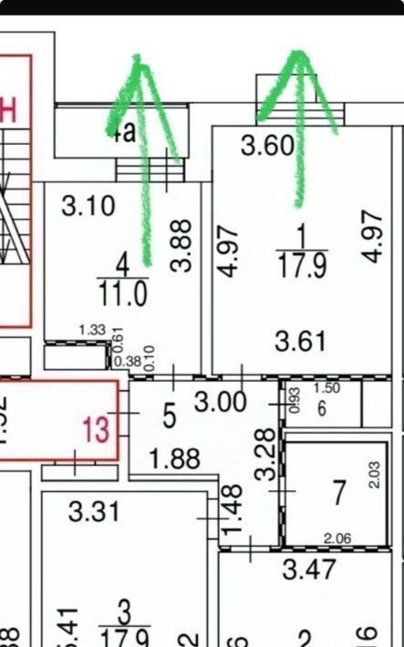 квартира г Москва метро Филевский парк ул Кастанаевская 32 муниципальный округ Фили-Давыдково фото 2