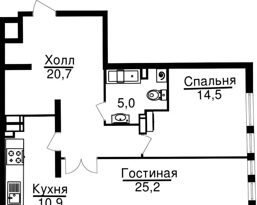 квартира г Москва ЮЗАО Зюзино ул Херсонская 43к/5 фото 2