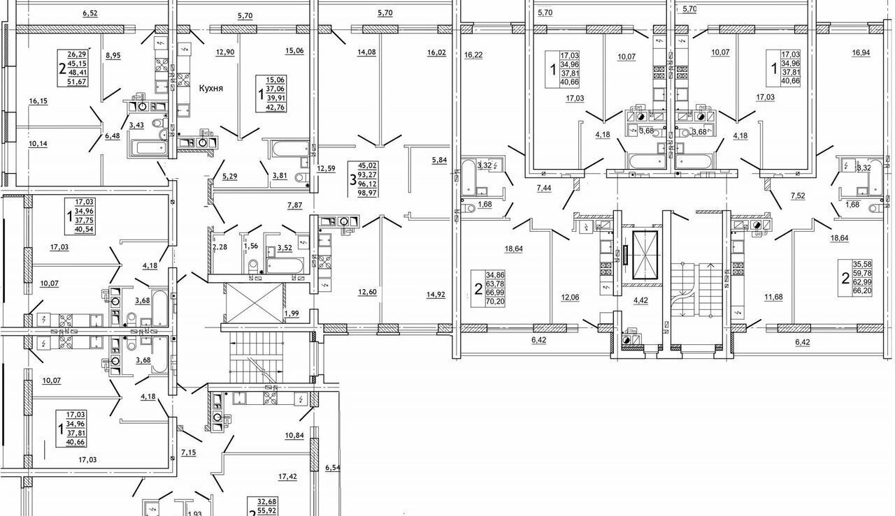 квартира р-н Смоленский д Новосельцы д. 2, блок-секция 1, 2, Смоленск фото 7