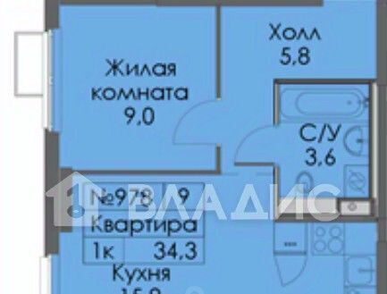 квартира г Москва Очаково ЖК Новое Очаково к 1. 2 фото 2