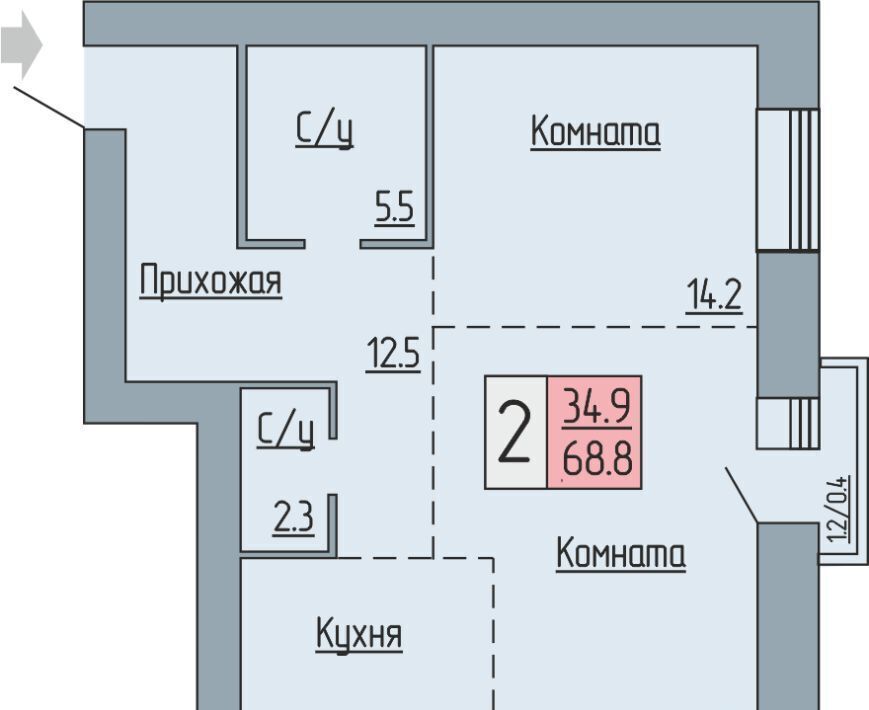квартира г Курган б-р Солнечный 19 фото 1