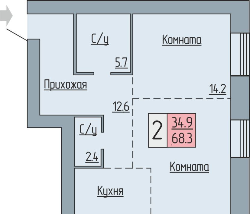квартира г Курган б-р Солнечный 19 фото 1
