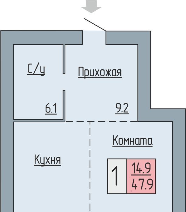 квартира г Курган б-р Солнечный 19 фото 1