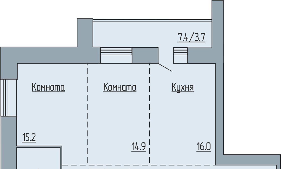 квартира г Курган б-р Солнечный 19 фото 1
