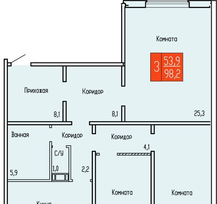 квартира г Курган ул Карбышева 52к/1 фото 1