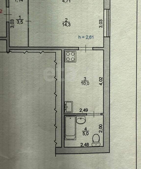 квартира г Благовещенск ул Кантемирова 13в 2-й микрорайон фото 10