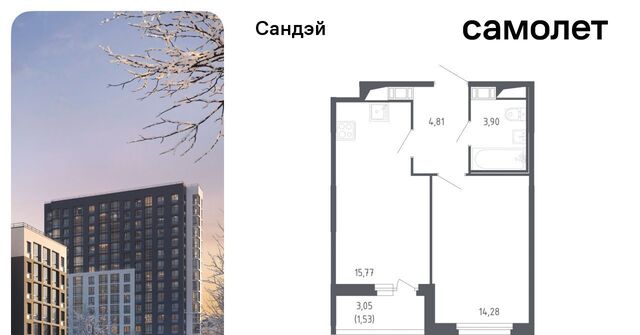 метро Проспект Ветеранов ЖК «Сандэй» 7/2 округ Константиновское фото