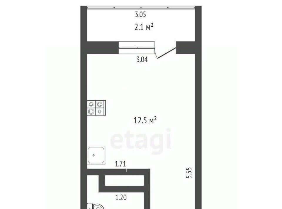 квартира г Тюмень р-н Калининский ул Интернациональная 199к/4 фото 3